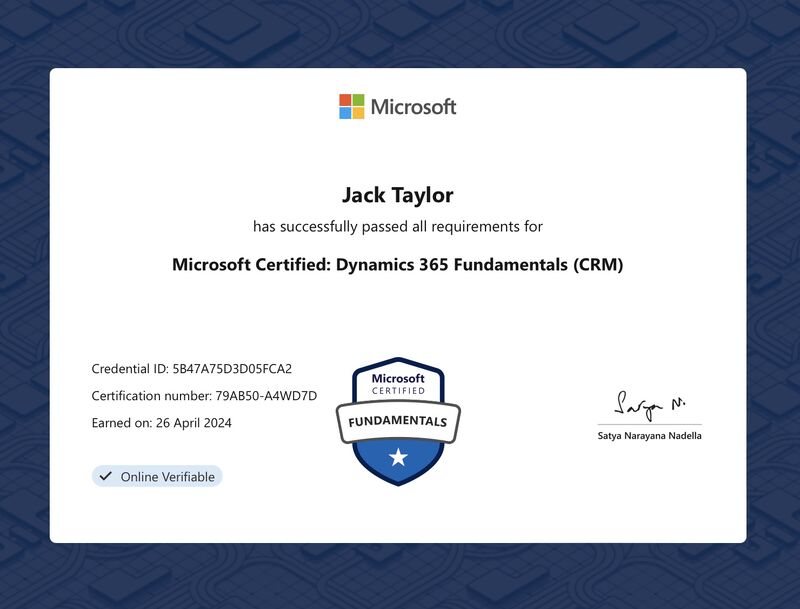 Microsoft Dynamics 365 MB-910 Certification - Fundamentals (CRM) Exam Preparation