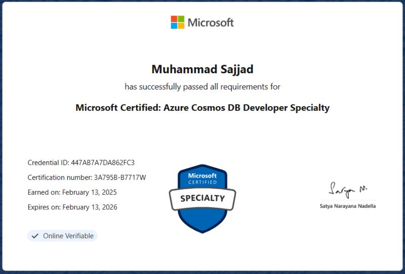 Microsoft Certified Azure Cosmos DB Developer DP-420 Certification – Guaranteed Pass