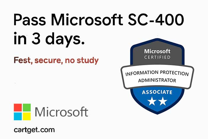 Pass Microsoft SC-400 in 3 days – Fast, secure, no study required, 100% guaranteed certification.