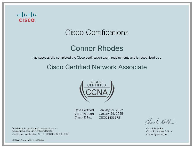 Official Cisco CCNA 200-301 certification with 100% pass guarantee