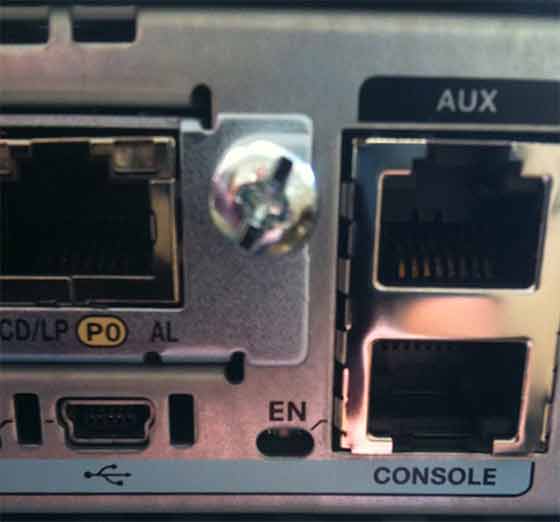 USB console Port